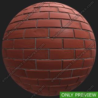 PBR wall bricks preview 0001